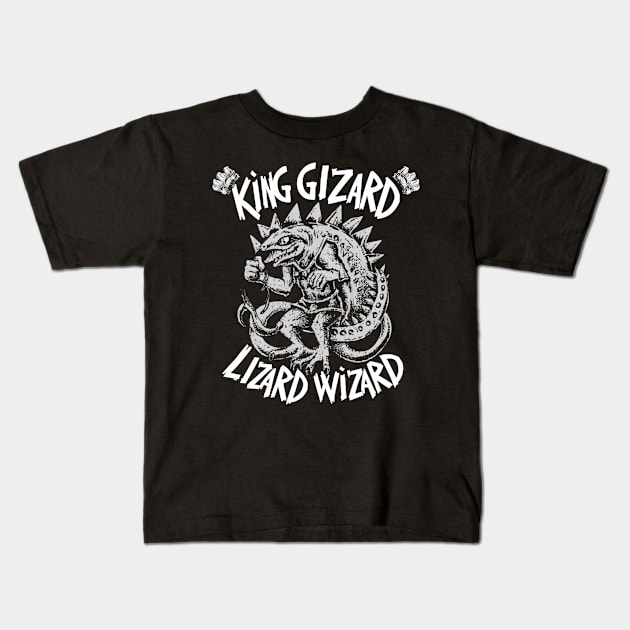 King Gizzard & the Lizard Wizard - Fanmade Kids T-Shirt by Aldrvnd